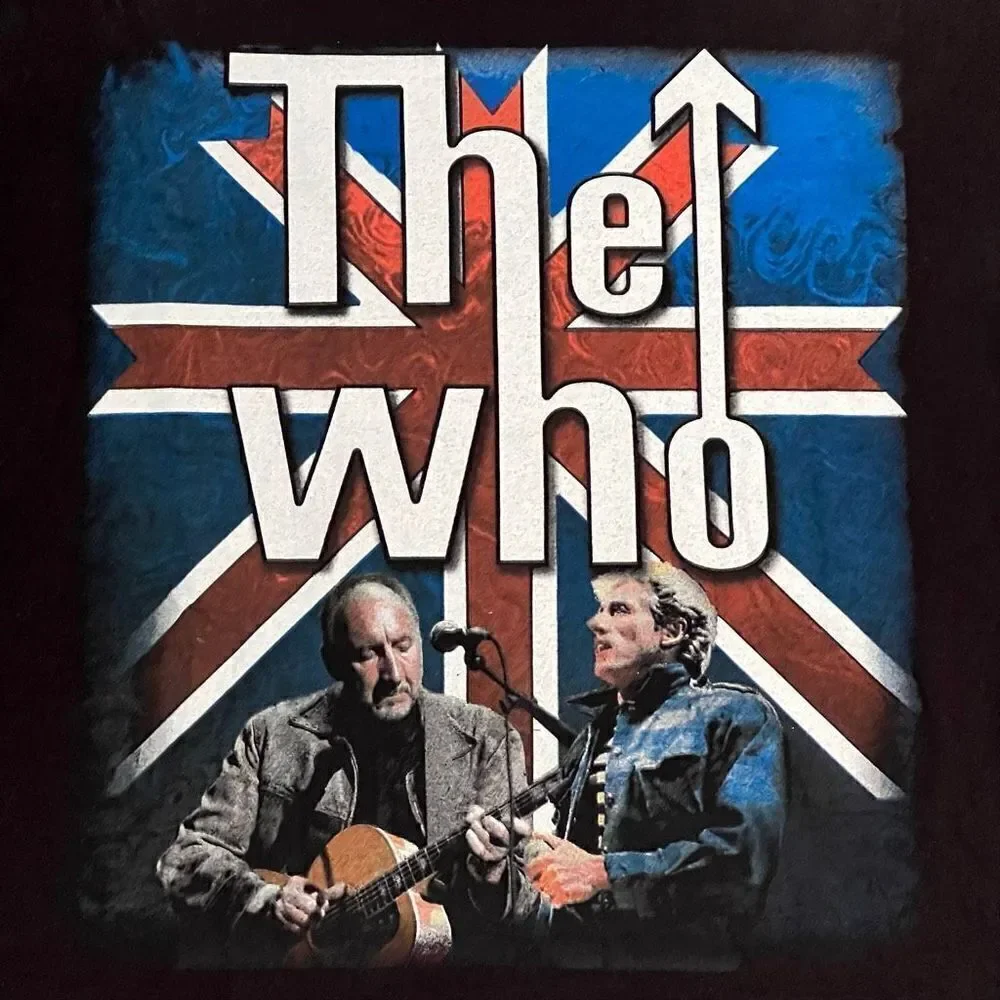 VTG ’06 The Who Long Live Rock Tour Black Graphic Tee Shirt / Size L